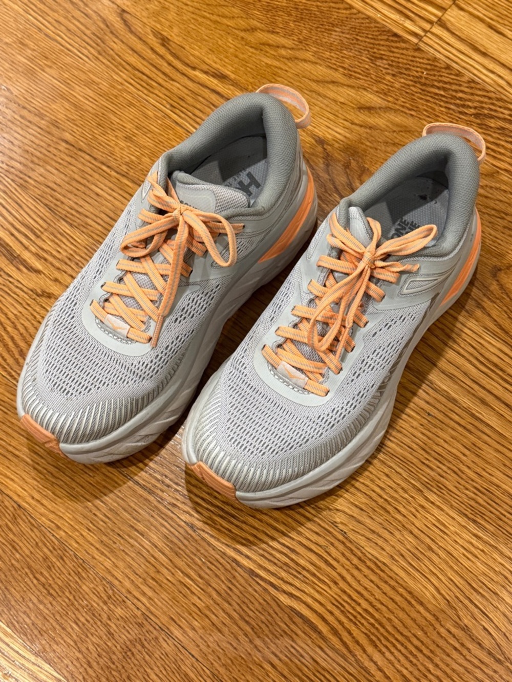 Hoka One One Women’s Running Sneakers in Harbor Mist and Sharkskin.